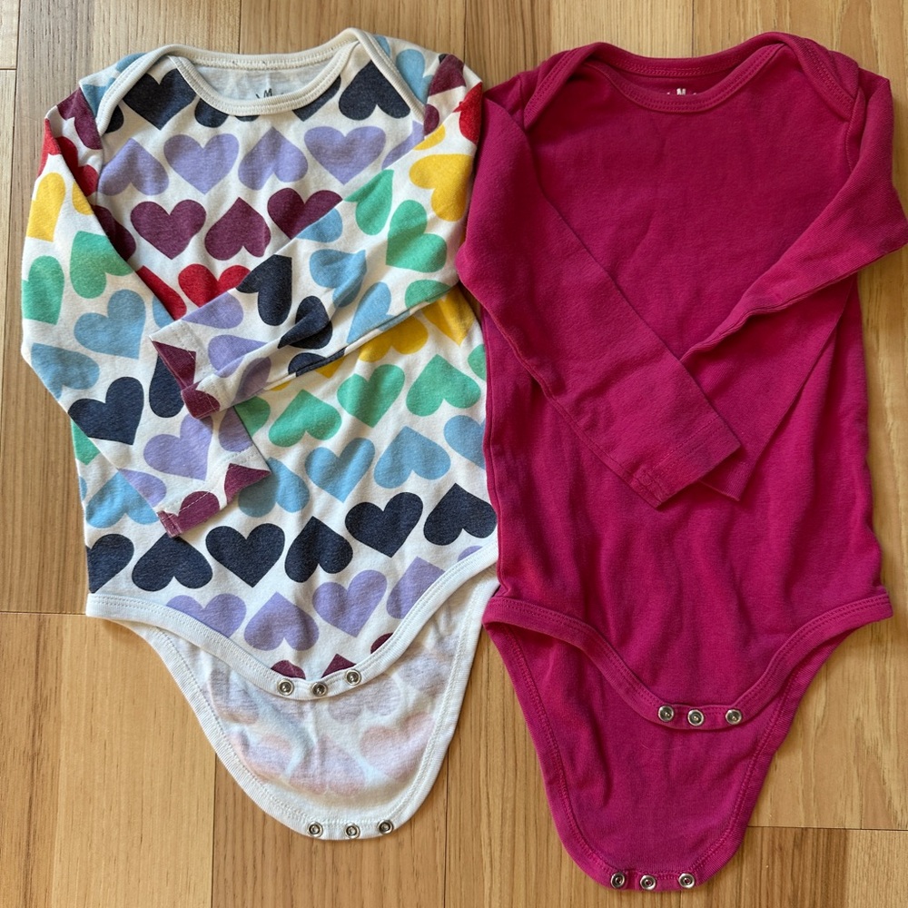 12-18 long sleeve body suits